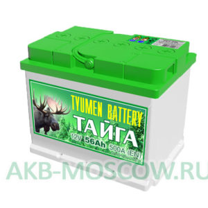 Купить аккумулятор Tyumen Battery Тайга 56 в Москве