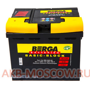 Купить аккумулятор Berga Basic Block 60 Asia в Москве